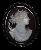 Victorian Brooch of Diana, Argonaut Museum