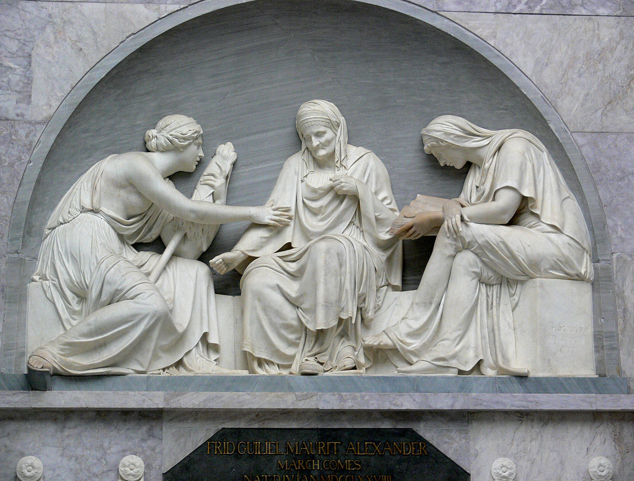 Grave of Alexander von der Mark by Johann Gottfried Schadow